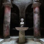 Labrum with herm of Apollo, suburban baths of Herculaneum