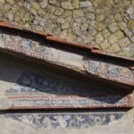 Mosaic of the garden pediment of the House of the Deer, Herculaneum